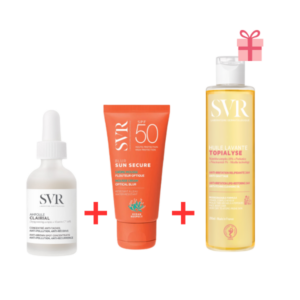 SVR PACK AMPOULE CLAIRIAL 30ML+ECRAN BLUR INV SPF50+ 50ML+ TOPIALYSE HUILE LAVANTE 200ML GRATUIT